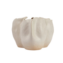 Load image into Gallery viewer, Stoneware Organic Shaped Planter Pot , Matte Cream Color