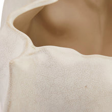 Load image into Gallery viewer, Stoneware Organic Shaped Planter Pot , Matte Cream Color