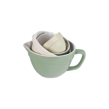 Load image into Gallery viewer, Set of 4 Stoneware Batter Bowl Measuring Cups