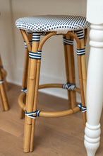 Load image into Gallery viewer, Vale Backless Counter Height Barstool - Blue/White