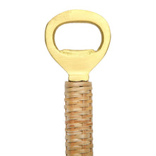 Load image into Gallery viewer, Bottle Opener with Bamboo Wrapped Handle