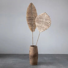 Load image into Gallery viewer, Handmade Natural Raffia Anahaw Leaf Shape