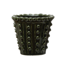 Load image into Gallery viewer, Stoneware Hobnail Planter