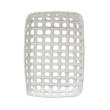Load image into Gallery viewer, Handmade Stoneware Lattice Basket Dish