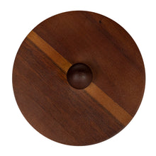 Load image into Gallery viewer, Stoneware Canister w/ Raised Dots & Acacia Wood Lid