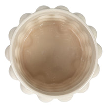 Load image into Gallery viewer, Stoneware Canister w/ Raised Dots & Acacia Wood Lid