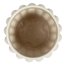 Load image into Gallery viewer, Stoneware Canister w/ Raised Dots & Acacia Wood Lid