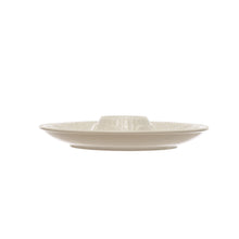 Load image into Gallery viewer, Stoneware Oyster Plate, Matte White