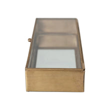 Load image into Gallery viewer, Antique Decorative Mirrored Brass Box
