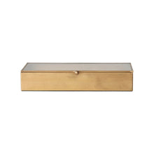 Load image into Gallery viewer, Antique Decorative Mirrored Brass Box