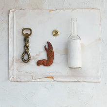 Load image into Gallery viewer, Cast Aluminum & Stainless Steel Rope Shaped Bottle Opener