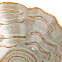 Load image into Gallery viewer, Stoneware Oyster Shell Shaped Bowl, Grey (Each One Will Vary)