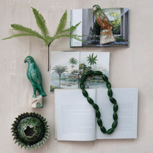 Load image into Gallery viewer, Stoneware Sculptural Vase, Green (Each Will Vary)