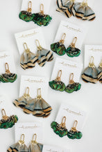 Load image into Gallery viewer, Mallard Fall Feather Tassel Statement Earrings