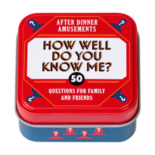 Load image into Gallery viewer, After Dinner Amusements: How Well Do You Know Me?
