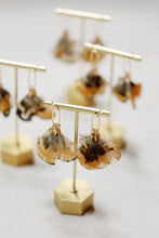 Load image into Gallery viewer, Quail Feather Fall Statement Tassel Earrings