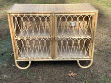 Load image into Gallery viewer, The Loop Rattan 2 Shelf Open Cabinet