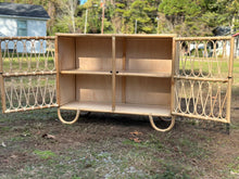 Load image into Gallery viewer, The Loop Rattan 2 Shelf Open Cabinet