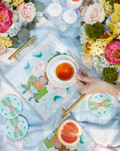 Load image into Gallery viewer, Monet's Garden Green Large  Acrylic Tray