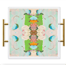 Load image into Gallery viewer, Monet's Garden Green Large  Acrylic Tray