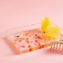 Load image into Gallery viewer, Pills and Gold Flakes Small Acrylic Tray