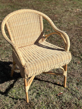 Load image into Gallery viewer, Rattan Scalloped Armchair