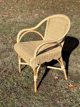 Load image into Gallery viewer, Rattan Scalloped Armchair