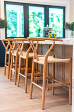 Load image into Gallery viewer, Wishbone Counter Height Bar Stools