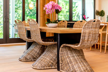 Load image into Gallery viewer, The Beaufort Hand-Woven Rattan and Metal Chair
