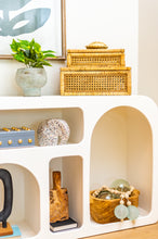 Load image into Gallery viewer, White Wood Console Table