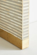 Load image into Gallery viewer, Bone Inlay Waterfall Console Table Gray/White