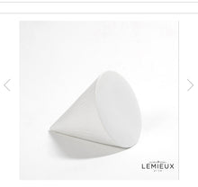 Load image into Gallery viewer, Matte White Grenelle Cone - Large