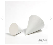 Load image into Gallery viewer, Matte White Grenelle Cone - Large
