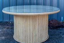 Load image into Gallery viewer, Tasmania Round Dining Table w/Glass Top