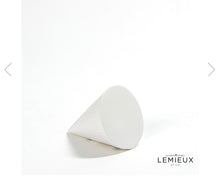 Load image into Gallery viewer, Matte White Grenelle Cone - Large