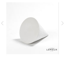 Load image into Gallery viewer, Matte White Grenelle Cone - Large