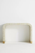 Load image into Gallery viewer, Bone Inlay Waterfall Console Table Gray/White
