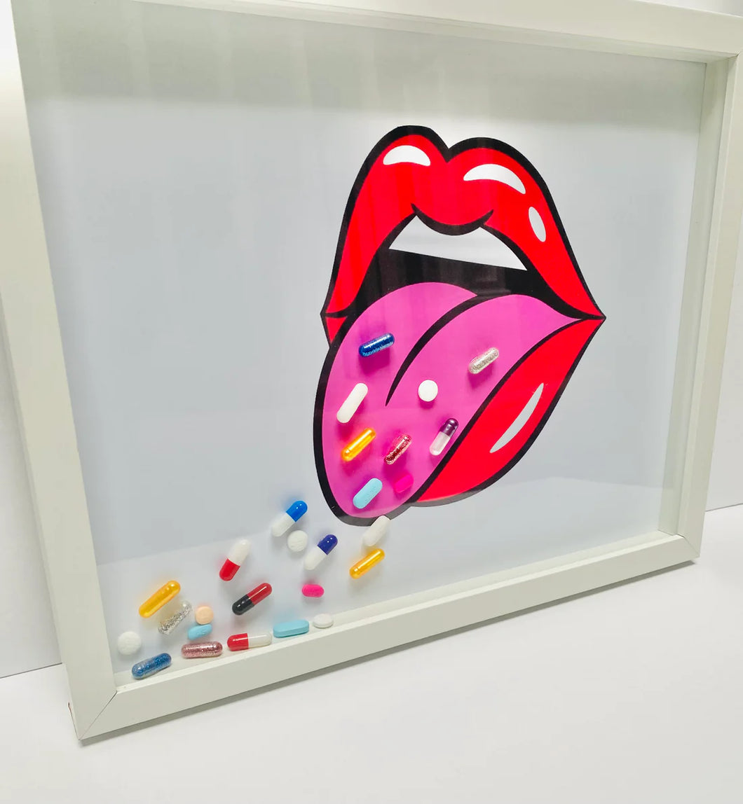 Lips Pill Art Work