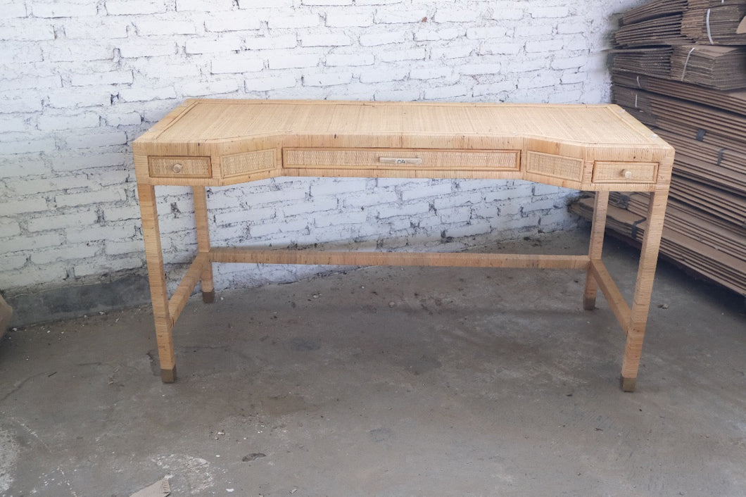 Hayes Rattan Desk /Vanity  Pre-Sale