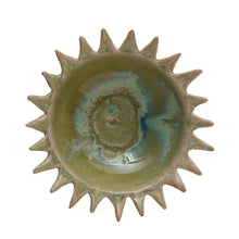 Load image into Gallery viewer, Stoneware Sunburst Shaped Serving Bowl with Glaze
