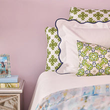 Load image into Gallery viewer, Scalloped Euro Navy / White
