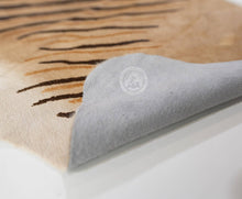 Load image into Gallery viewer, Wild Zebra Stripes on Beige Cowhide Rug: Brown / 6 X 7-8' / Zebra
