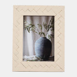 Load image into Gallery viewer, Woven Bone Ivory Frame
