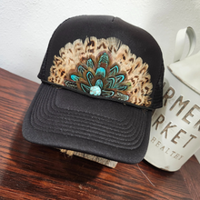 Load image into Gallery viewer, Western Feather Trucker Hat Retro Feather Trucker Hat
