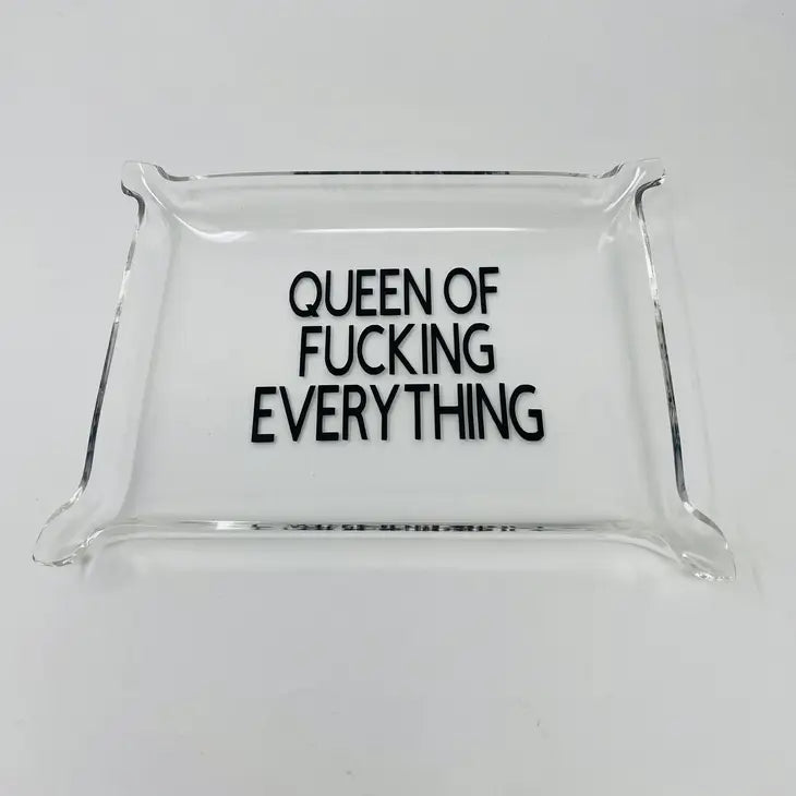 I Hate Everyone Acrylic Lucite Tray