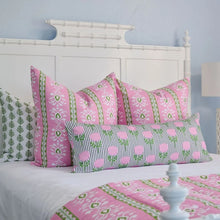 Load image into Gallery viewer, Rosemary Stripe Pink Comforter Full/Queen, 5-Piece Set by Laura Park
