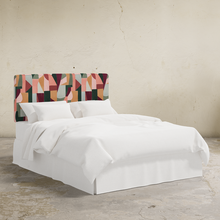 Load image into Gallery viewer, Queen Headboard in Painterly Abstract Sage
