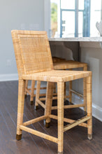Load image into Gallery viewer, Hayes Counter Stool w/Brass End Caps
