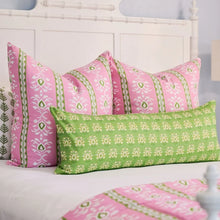 Load image into Gallery viewer, Rosemary Stripe Pink Comforter Full/Queen, 5-Piece Set by Laura Park

