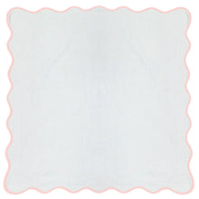 Load image into Gallery viewer, Scalloped Euro Sham, Pink/White by Laura Park
